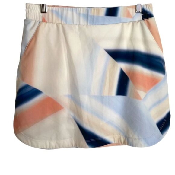 Calia by Carrie Underwood Birdie 16in Sediment Stripe Ardosia Golf Skort Small - Picture 1 of 5